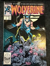 WOLVERINE #1 Fine 6.0 1988 Buscema Cover MARVEL KEY - SNIKT!!!