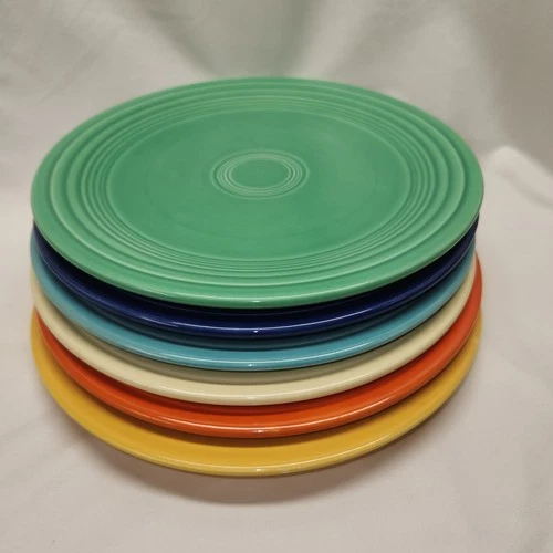 Vintage FIESTA 9-1/2" Luncheon Plates - Six Colors!