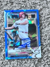 2021 Bowman Chrome Prospects Sapphire Edition - Tyler Callihan SIGNED IP Auto