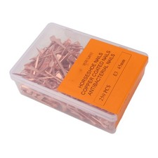 250Pcs Horseshoe Nails Copper Plated Rustproof Equestrian Riding Equipment Pet