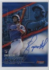2021 Bowman's Best of Blue Refractor 109/150 Sherten Apostel #B21-SA Auto 8s6