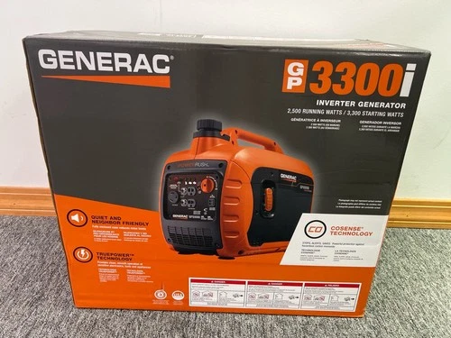 GENERAC GP3300I inverter generator open box (R7A013974)