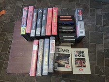 Lot Of 22 Games Caelse Cib Booklet Case Loose Rare Sports Sega Genesis Racing