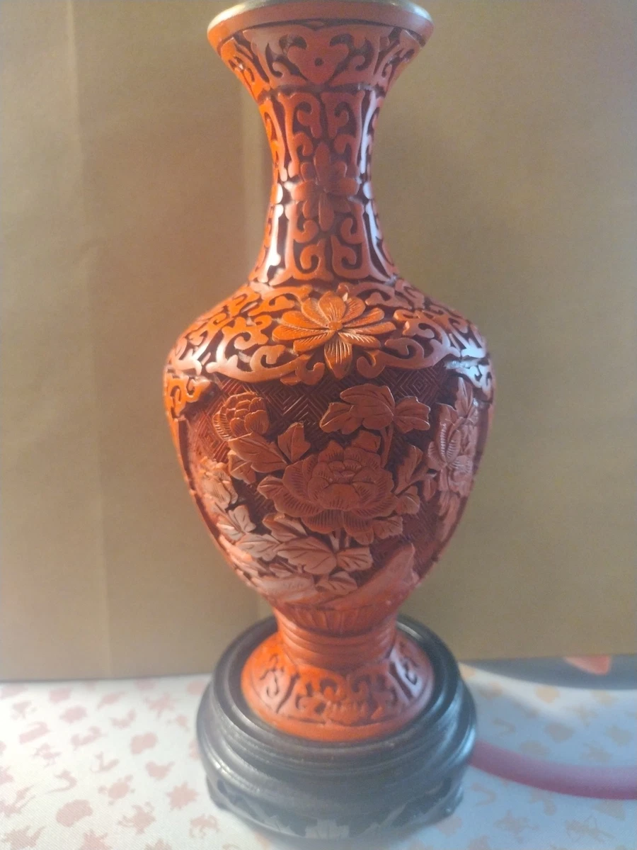 中国雕漆花瓶| eBay