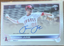 Topps Chrome 2022 Rookie Autographs Janson Junk #RA-JJ Angels MLB Baseball