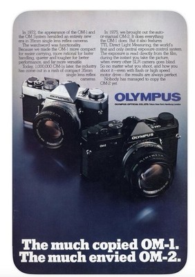Olympus OM-2 35mm Film Camera with Zuiko 50mm f1.8 Lens - Fully