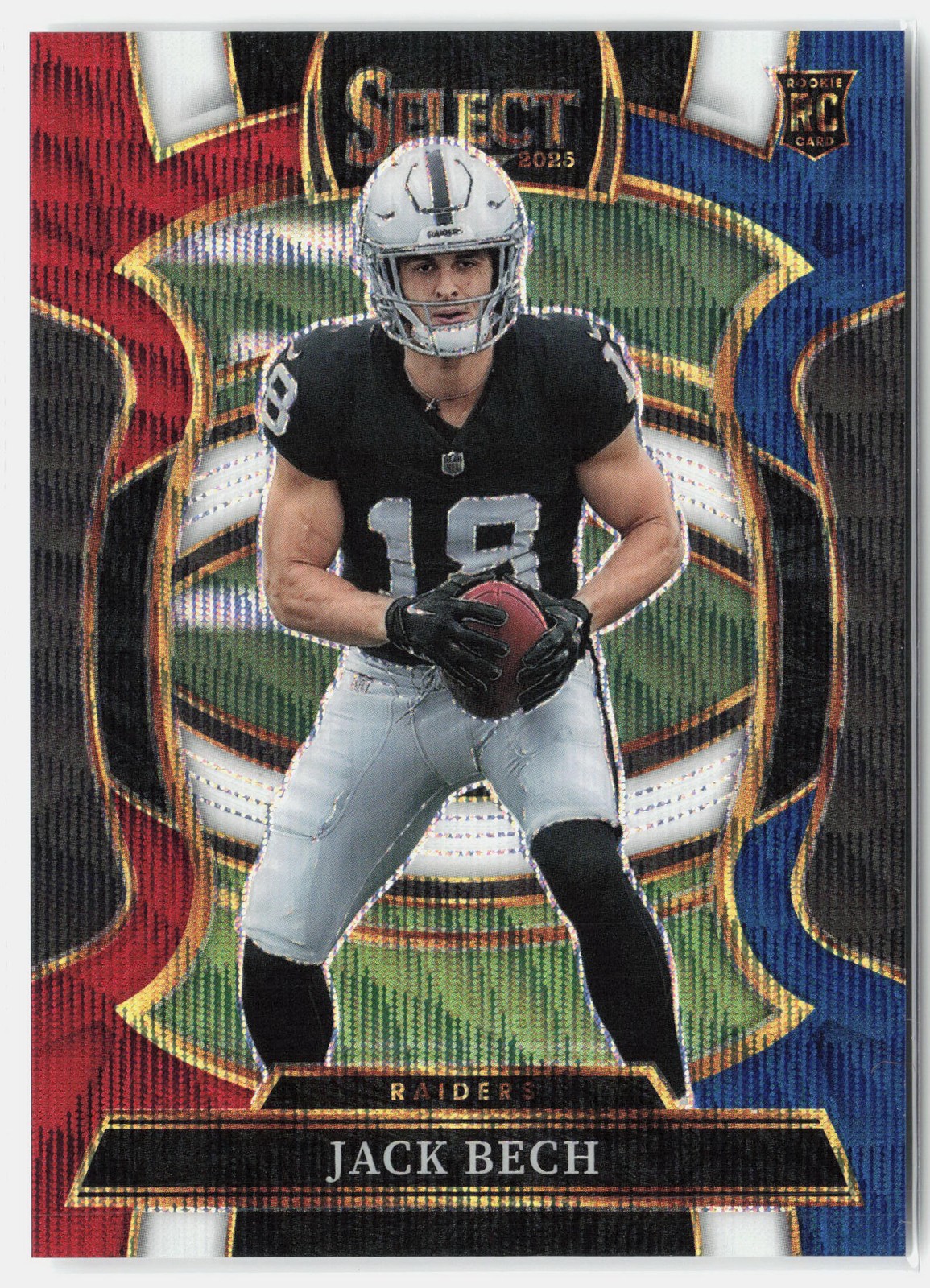 2025 Panini Select #6 Jack Bech Tri-Color Prizm #/399