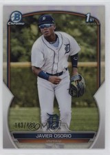2023 Bowman Chrome Prospects Refractor 143/499 Javier Osorio #BCP-4 qw7