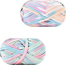 Fettuccia per Borse a Uncinetto, 2 Pezzi Filato per Uncinetto, Filato Tessile pe