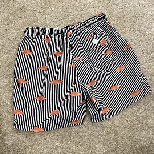 Ted Lapidus Printed Swim Trunks Swimwear Gold Fish Ocean Water Men’s Size Large - Picture 13 of 16