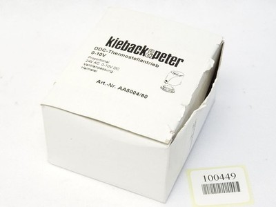 Kieback & Peter AA5004/80 DDC-Thermostellantrieb 0-10V / Neu OVP