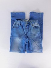 Cat  Jack Jeans Kids 8 Blue Skinny Slim Adjustable Waist Zip Denim Casual