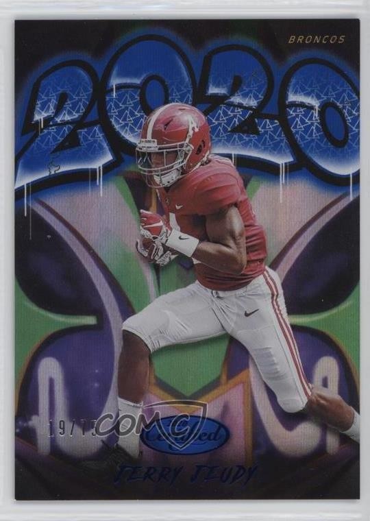2020 Certified 2020 Mirror Blue 19/75 Jerry Jeudy #2020-JJ Rookie RC 13st