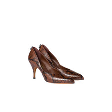 MIU MIU 1420 Ayers Tobacco 85mm Pumps New  Authentic