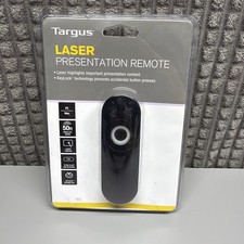 Targus AMP13US Laser Presentation Remote Pointer w Key Lock 50' Range Black Gray