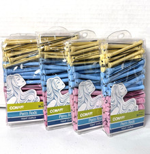 NEW Conair Perm Rods Tight Curls Lot of 4 Packs Total of 144 Rods Old Stock