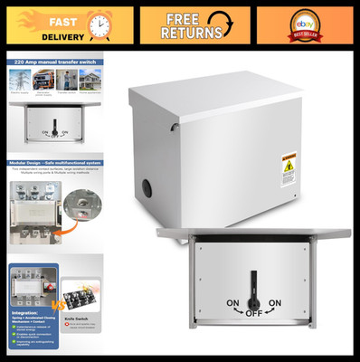 200A Automatic Generator Transfer Switch, NEMA 3R, Double-Throw Safety Switch fo