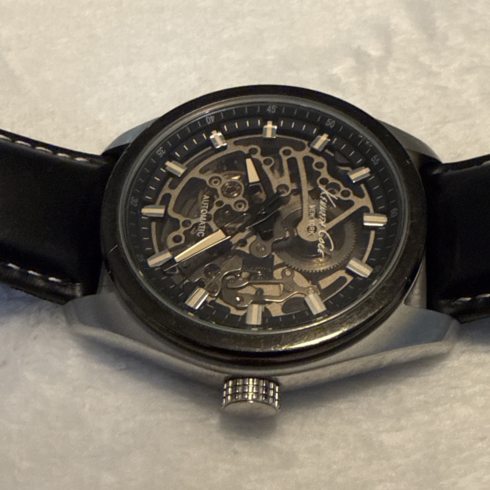 Kenneth Cole Skeleton Automatic Watch - Transpare… - image 4