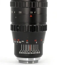 Cine Lens ICH Cosmicar Television 75 f1.9 C-Mount MFT SUPER16 RARE BOLEX SAMPLE