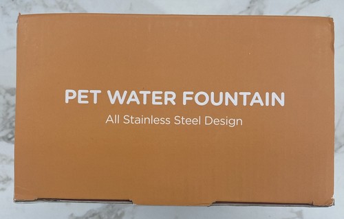 3.2L/108Oz Pet Water Fountain Drink Fresh And Clean Stainless Steel Rellaty - Picture 5 of 5