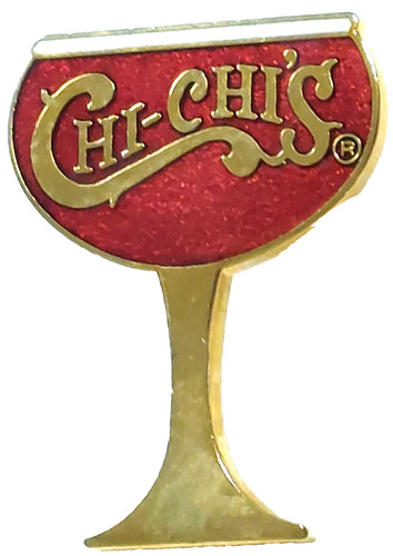 Chi-Chi's Restaurant "Red Margarita Glass" Lapel Pin