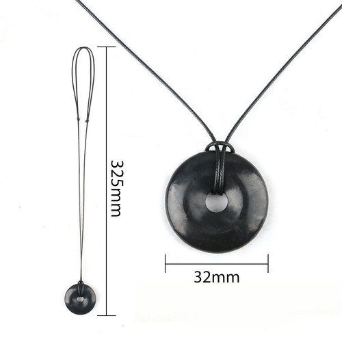 Shungite Pendant 9 Style Necklace EMF Healing Reiki Protection Crystal Gift - Picture 48 of 59