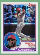 MARCELL OZUNA 2018 Topps Update 1983 Silver Pack Chrome Refractor CARDINALS #116
