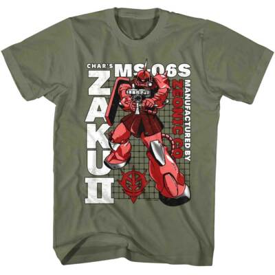 MS-06 ZAKU II Tシャツ子供用ｓサイズ Gundam Zaku II Men's T Shirt Char's MS-06S Manufactured by Zeonic