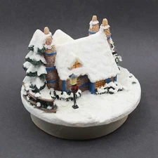 THOMAS KINKADE Stonehearth Hutch - 2002 Christmas OUR AMERICA Candle Topper