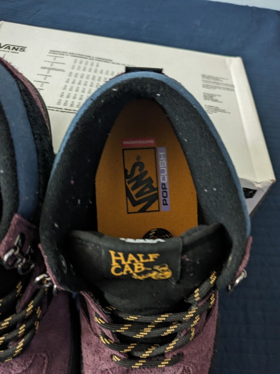 Vans Half Cab Pro Men 7.5 Outdoor Purple Black Metal Eyelet Vans Half Cab Pro Men 7.5 Outdoor Purple Black Metal Eyelet