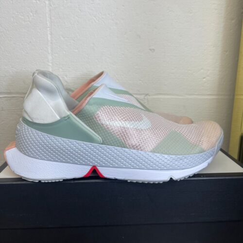 Nike Go FlyEase CW5883-102 Summit White Arctic Orange Sneaker Slip On Mens 10 US