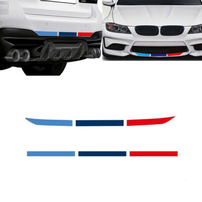 Front Rear Sticker Car Front Rear Bumper Stickers For M2 M3 M4 M5 M6 X1 X3 X5 X6 X7 F10 ...