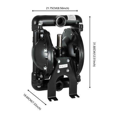 Air Operated Double Diaphragm Pump Inlet Outlet Petroleum Fluids 35GPM 120 PSI