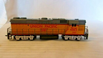 #ad HO Scale Life like Diesel Locomotive Union Pacific #2007 Yellow amp; Gray $100.00