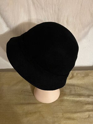 Vintage Filippo Catarzi Wool Bucket Hat W/Leopard Flower  display picture 1