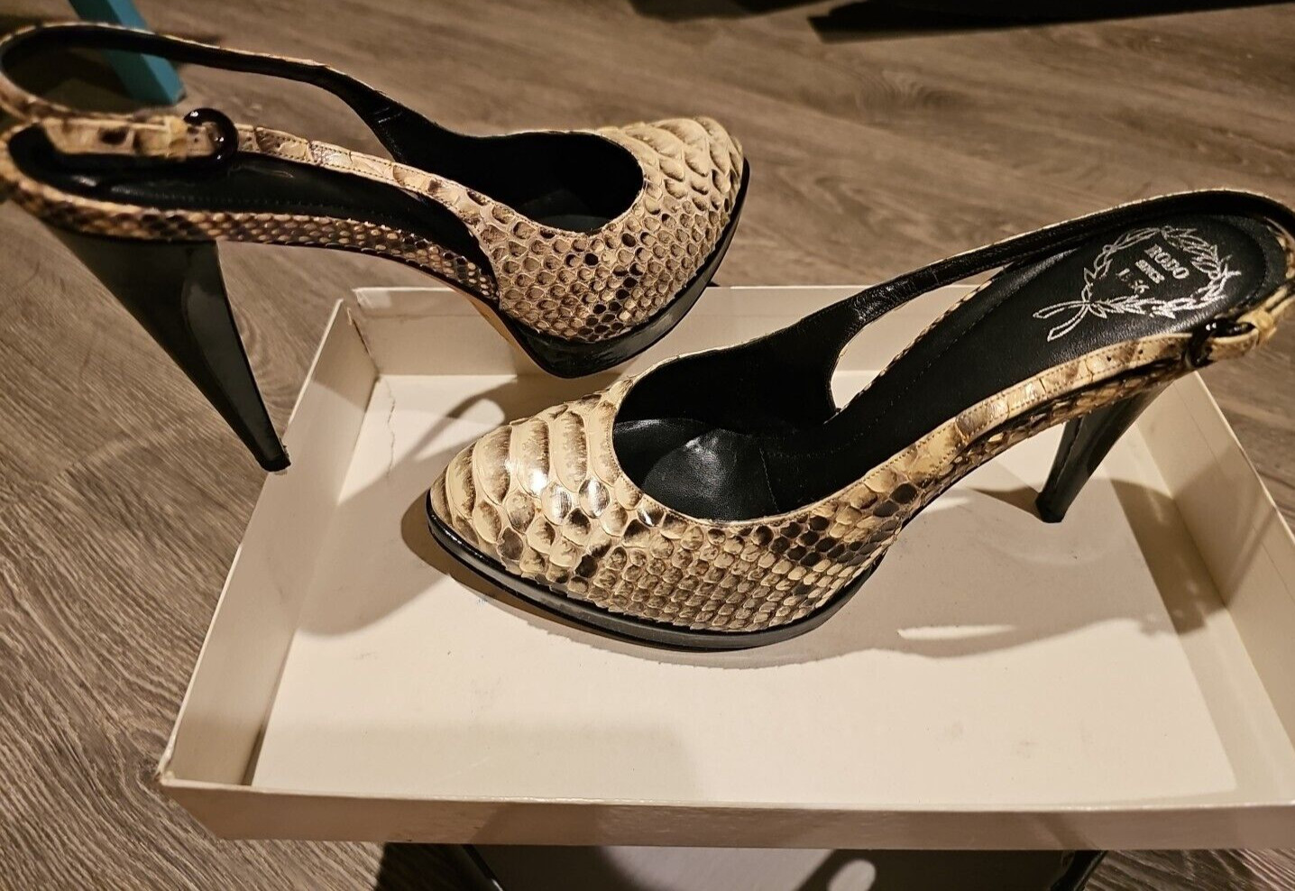 Rodo Authentic Python Womens High Heel Shoes US 8… - image 12