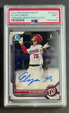 2022 Bowman Chrome Elijah Green 1st Bowman Rookie Auto #CDA-EG PSA 9 NATIONALS