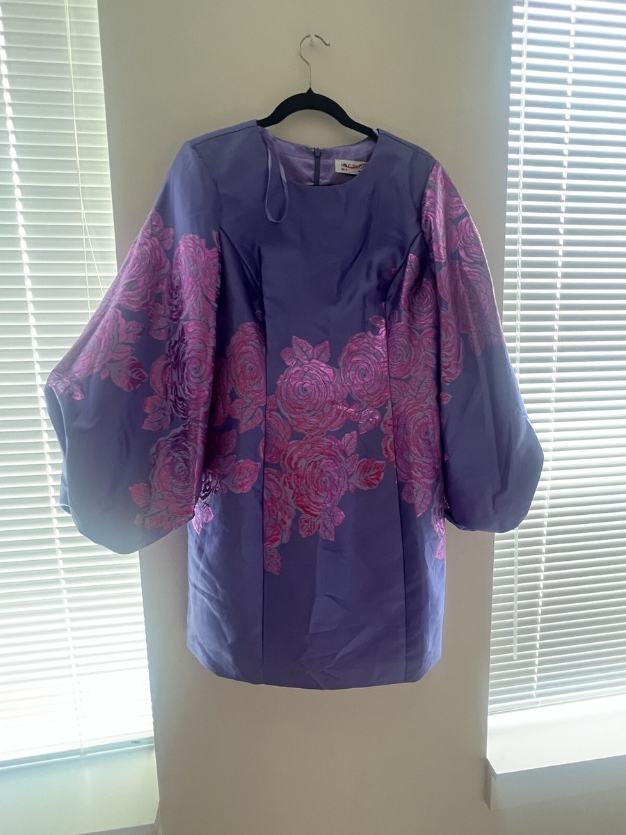 Mac Duggal Balloon-Sleeve Brocade Mini Dress | eBay