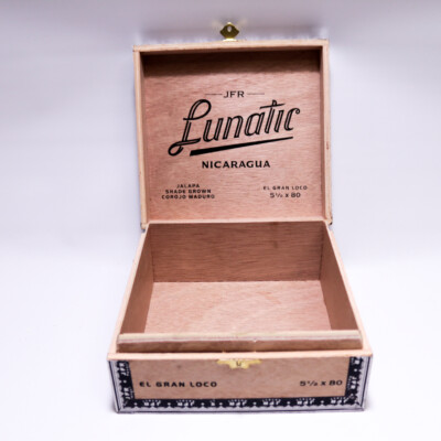#ad Lunatic El Gran Loco Jalapa Shade Wood Cigar Box 6.75quot; x 6.25quot; x 3 $11.00