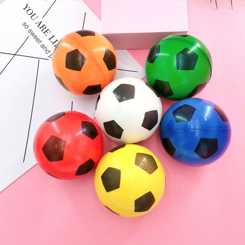 3pcs Soft Foam Sponge Outdoor Indoor Foot Ball Random Colours Footballs