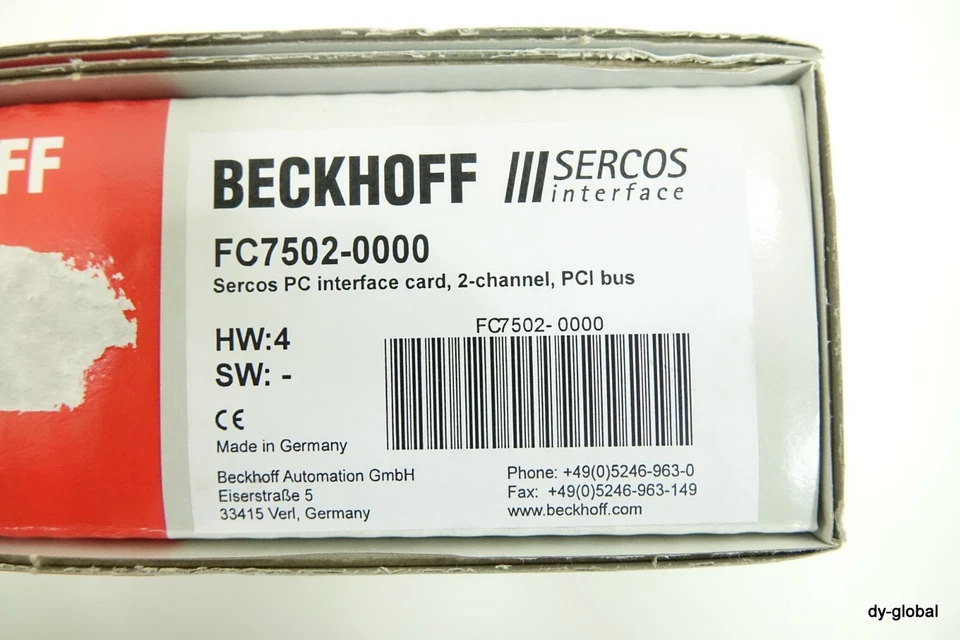 BECKHOFF NIB FC7502-0000 Sercos PC interface card, 2-channel PC bus PCB-I-E-204 - Image 4 of 4