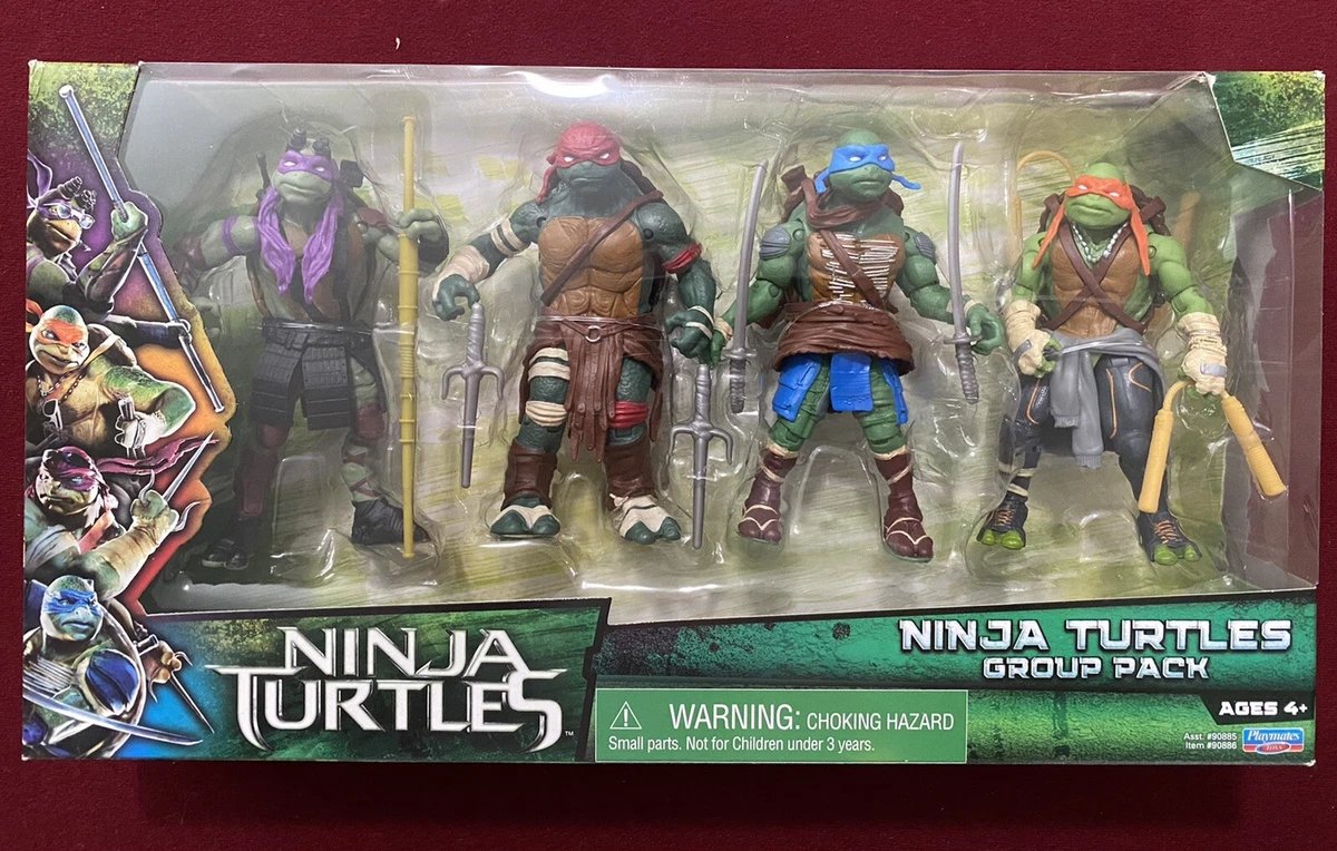 Tortues Ninja (Film 2014) - Set de 4 figurines 28cm : Leo, Mikey, Donnie,  Raph