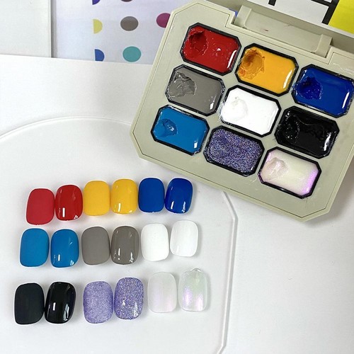 Solid Nail Gel Palette Mud Painting Spring Summer Color Art For Nail Design K7B2 - Picture 22 of 30
