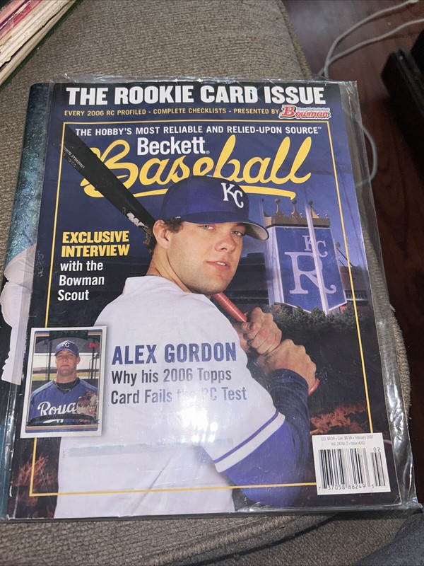 BECKETT BASEBALL CARD MONTHLY February 2007 ALEX GORDON KC Royals MLB