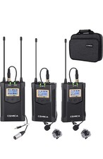 Wireless Dual Microphone System w/Rechargable AA Batteries