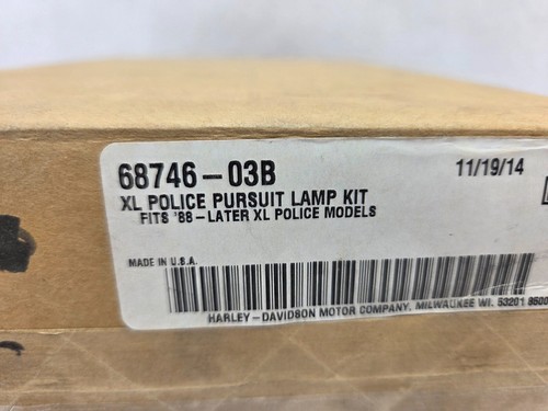 Genuine Harley Davidson '88+ XL Police Models Pursuit Lamp Kit 68746-03B - Foto 12 di 12