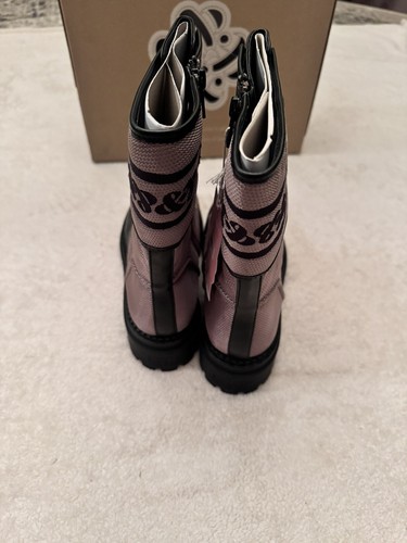 NEW Sam & Libby Edelman Women's Stella Dark Khaki Zip Up Combat Boots - Size 9.5 - Picture 5 of 6