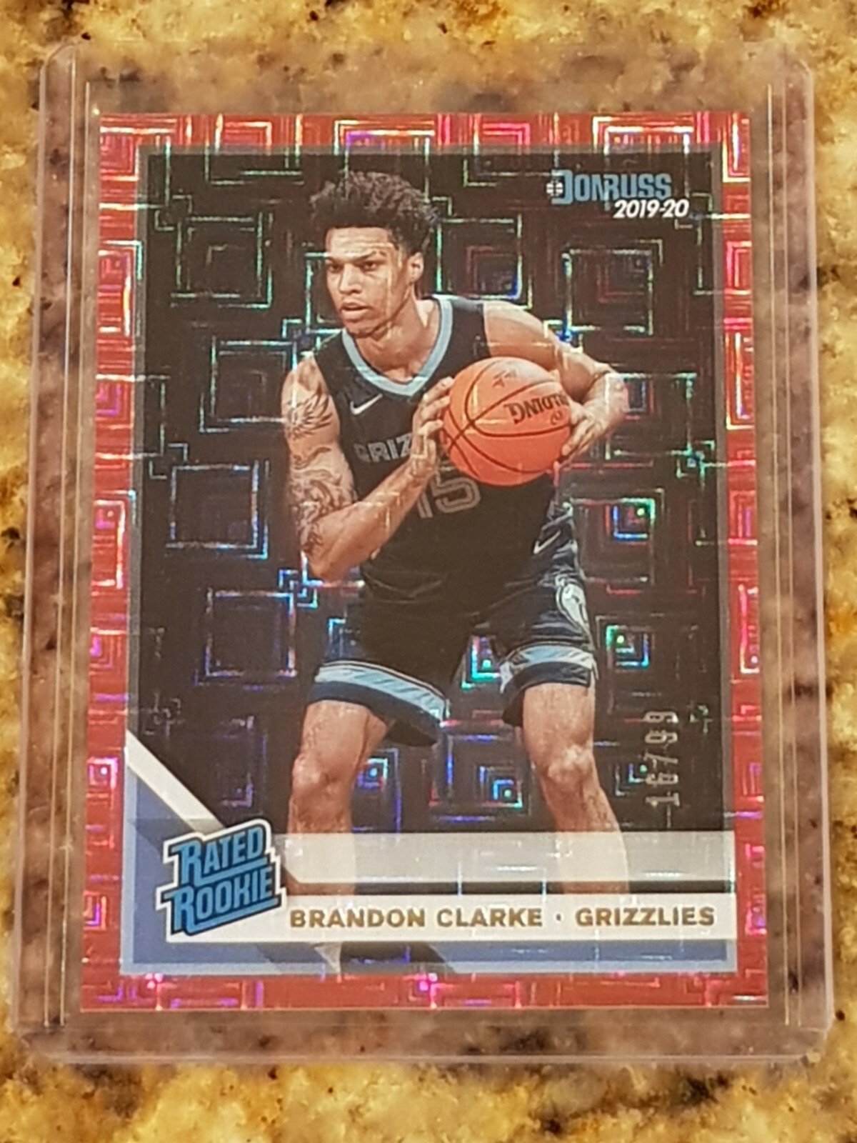 2019-20 Donruss Choice Brandon Clarke Red Infinite Rated Rookie /99