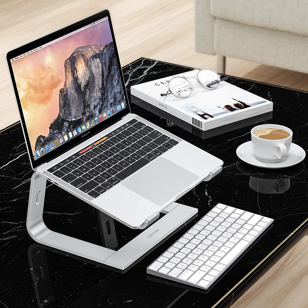 Aluminum Detachable Laptop Stand for Desk with Cooler