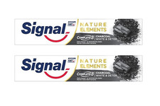 2 PACKS x100 Signal Complete 8 Anti-Bacterial CHARCOAL Toothpaste White Detox